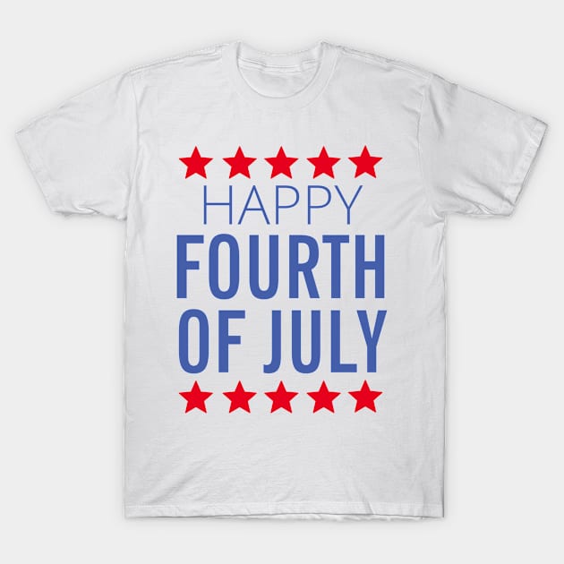 Happy 4th July T-Shirt by Xiaoxiao Art